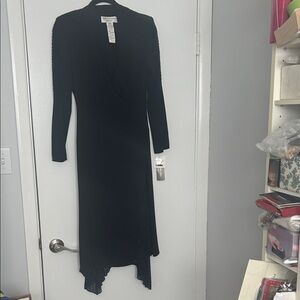 Jones New York Black Long Sleeve Dress